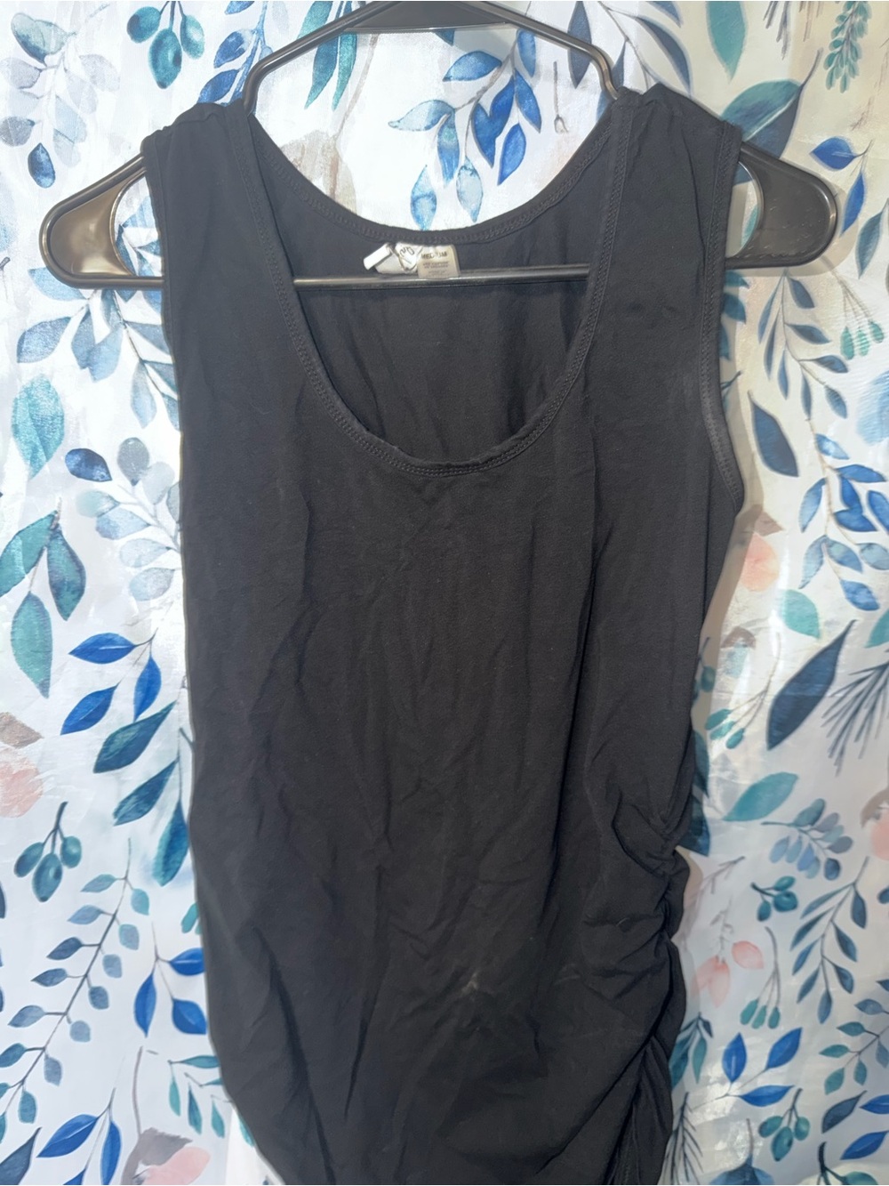 Oh Mama Medium Black Maternity Tank